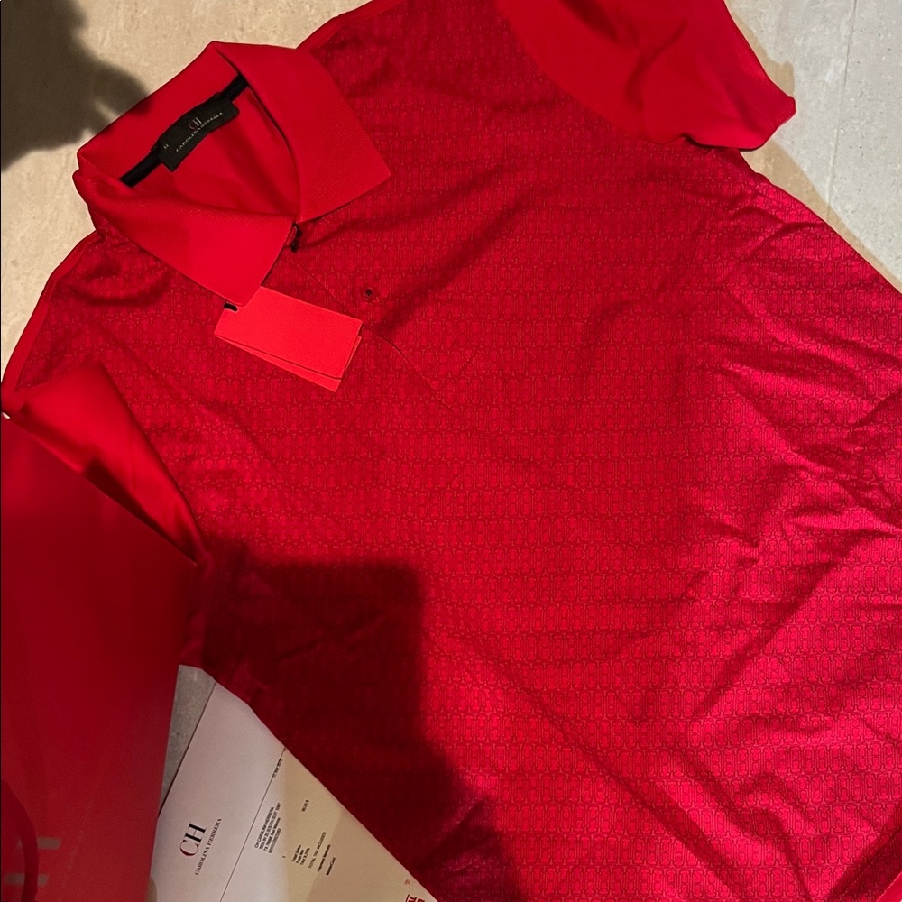 Carolina Herrera Red Polo Shirt